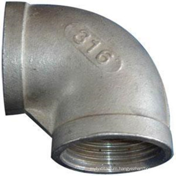 Dn50 80 100 304 Stainless Steel Screwed Threaded 90 Degree Equal Elbow
